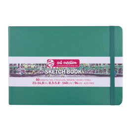 Talens Art Creation Carnet de croquis Vert forêt 21 x 14,8 cm