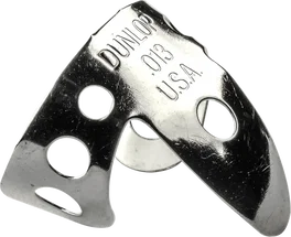 Dunlop Médiators en Nickel Silver pour doigt et pouce .013 (Pack de 20)