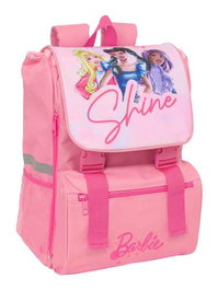 Safta Mochila Extensible Barbie - Sac à dos extensible Barbie pour enfant 3 ans et plus, dimensions 18,5 x 41 x 15 cm