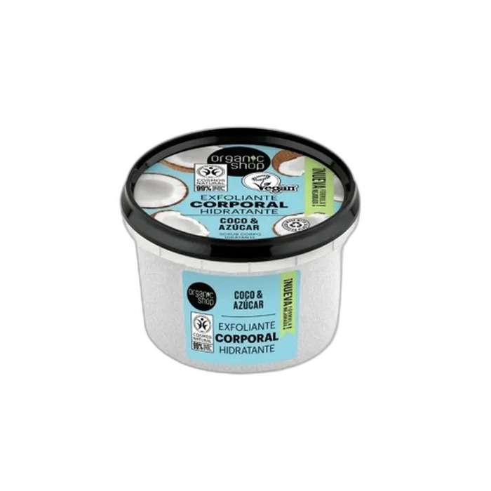 ORGANIC SHOP Exfoliant Corporel Hydratant à la Noix de Coco 250 ml