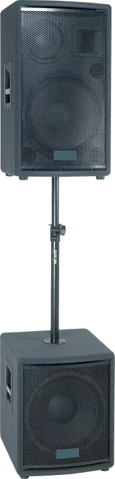 QUIKLOK Tube Montage Subwoofer Ajustable 73-112 cm Acier Hauteur Réglable 35 mm Charge Max 56,6 kg