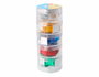 Innspiro Set de gemmes acryliques carrées 16x16 mm, couleurs basiques