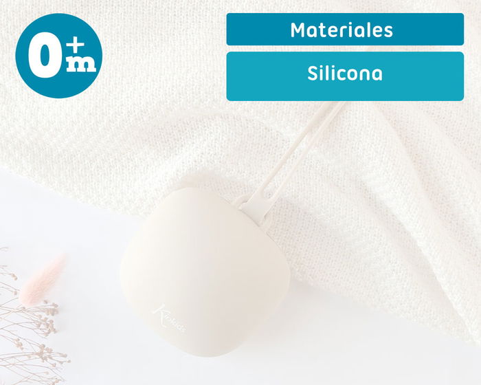 KioKids Porte-sucette en silicone, support de transport et de rangement hygiénique pour tétine, capacité 1 pièce, avec lanière, beige, à partir de 0 mois KioKids Porte-sucette en silicone, support de transport et de rangement hygiénique pour tétine, capacité 1 pièce, avec lanière, beige, à partir de 0 mois