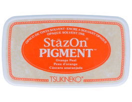 Tsukineko STAZON PIGMENT Tampon encreur Orange opaque 76x35mm