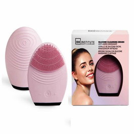 IDC Institute Silicone Face Cleanser - Nettoyeur Visage Électrique avec Brosse en Silicone - Nettoyage Profond, Exfoliation Douce et Massage - 2 Piles AA Requises (Non Incluses)