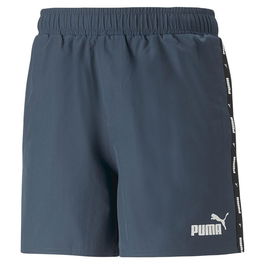 Short de Sport Unisexe Puma Ess+ Tape Bleu foncé