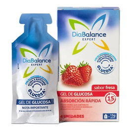 DIABALANCE Gel de Glucose à Absorption Rapide Fraise (4 unités)