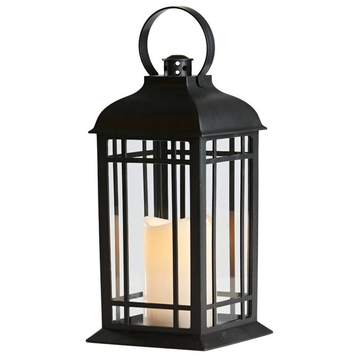 Day Lanterne LED noire de 29 cm Day Lanterne LED noire de 29 cm