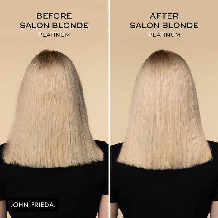 John Frieda Soin Tonifiant Blonde Platinum Tone pour Cheveux Blonds Froids - Ravive l'Éclat - 120 ml John Frieda Soin Tonifiant Blonde Platinum Tone pour Cheveux Blonds Froids - Ravive l'Éclat - 120 ml