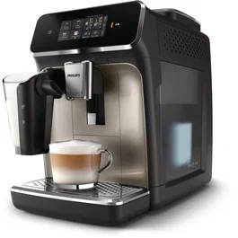 Philips EP2336/40 - Machine à café automatique expresso avec broyeur céramique, LatteGo, 12 niveaux de mouture, 4 recettes, système Aquaclean, Noir chromé