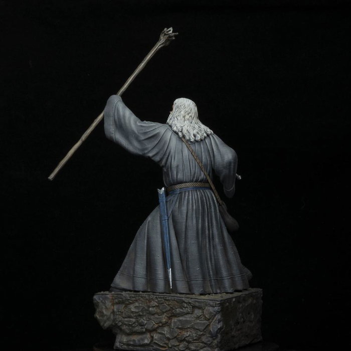 Sd toys Figurine Le Seigneur des Anneaux Gandalf Le Gris Collection Mine de Moria
