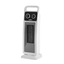 Termoventilador Cerámico Vertical PTC 2000W Blanco 2 Potencias Oscilante Antivuelco Termostato Regulable 50.7x19x18.3cm