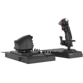 Hori HOTAS Flight Control System & Mount pour PC - Double manette des gaz avec fonction de gouvernail - 200 fonctions configurables - Conçu pour War Thunder