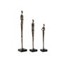 Home ESPRIT Figurine Décorative Moderne Personnes Noir Gris foncé