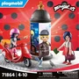 Playmobil 71864 - Figurine Marinette sur Scooter et Kagami, Jeu de Construction 17 Pièces Miraculous Ladybug, À Partir de 5 Ans