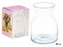 GIFTDECOR Vase en cristal large transparent 20cm