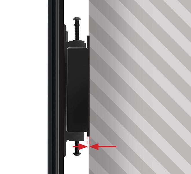 B-Tech BT8390-WFK1 Support de Montage Rail System X, 5 mm d'Épaisseur, Noir, pour Rails BT8390 et Bras d'Interface