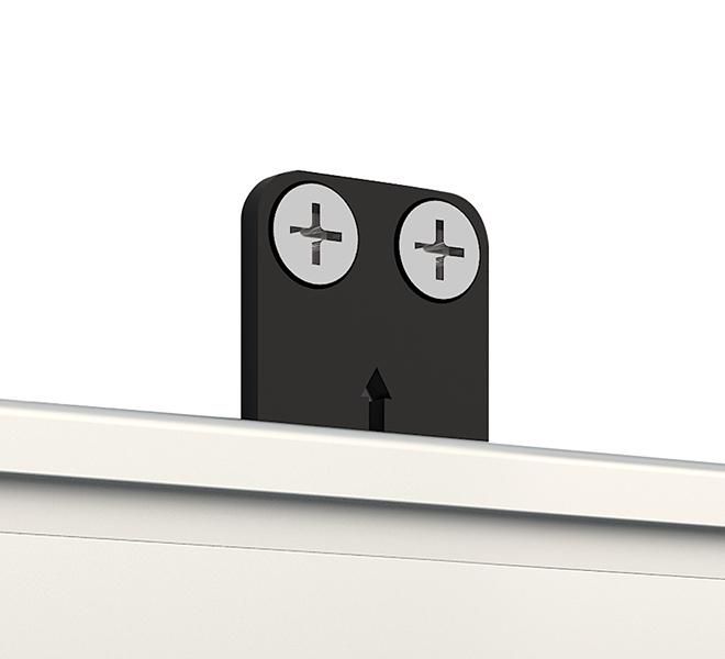 B-Tech BT8390-WFK1 Support de Montage Rail System X, 5 mm d'Épaisseur, Noir, pour Rails BT8390 et Bras d'Interface