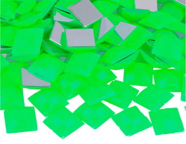 Innspiro Gemas décoratives acryliques carrées vert fluor 16x16mm - 500 unités
