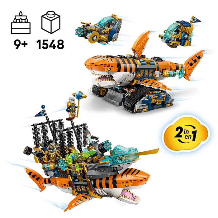 LEGO DREAMZzz 71515 Le Char Requin-Tigre 2-en-1