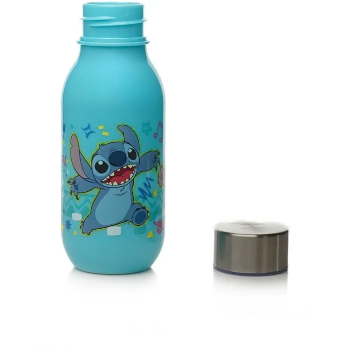 Thermobaby Gourde Lilo & Stitch 430 ml Bleu - Gourde Enfant Disney avec Bouchon Hermétique