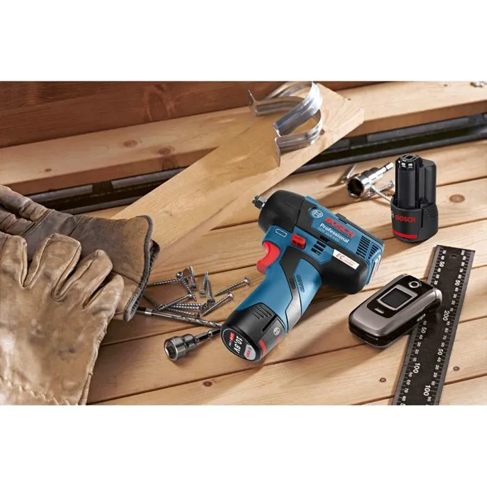 Bosch Professional Boulonneuse GDS 12V-115 - Moteur sans charbon - 115 Nm - 2600 tr/min - Compacte - Usage professionnel métal et béton