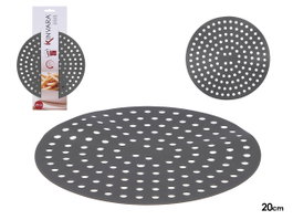 Kinvara Rejille Ronde pour Friteuse à Air 20x2x20 cm Gris Silicone (Set de 48)