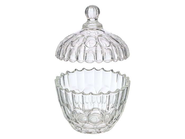 Giftdecor Bombe à bonbons en verre transparent 10x11,5 cm (Set de 24)