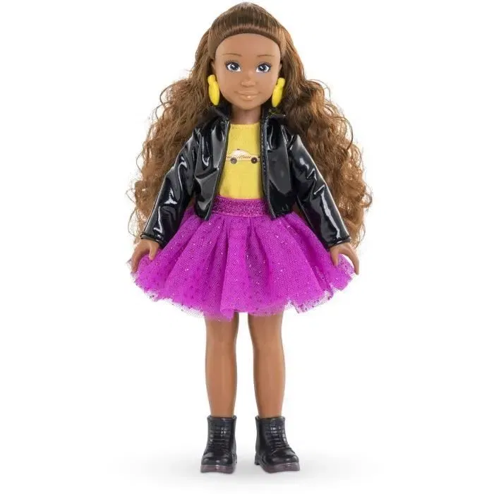 Corolle - Poupée Mannequin Melody Fashion Week Paris - 28 cm avec 4 Accessoires Mode et Senteur Vanille - Dès 4 ans