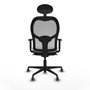 Chaise de Bureau avec Appui-tête Jorquera Piqueras y Crespo 1D036G1 Blanc