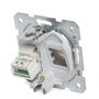 Panasonic Karre Prise Téléphonique 1 x RJ11 - Cadre Métal Griffes - Blanc
