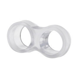 Micel Tp13 Tope de porte transparent pour poignée, amortisseur en PVC flexible anti-impact, 47 x 25 x 14 mm