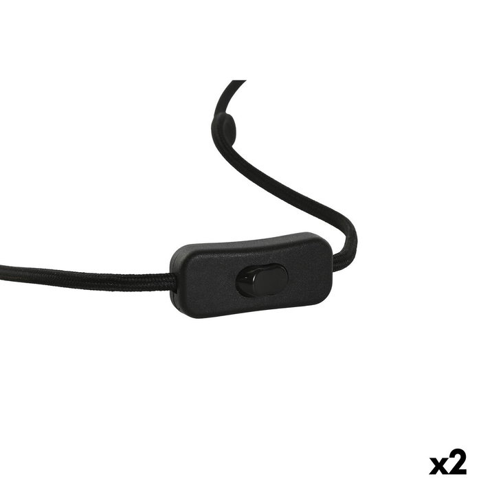 Lampe de bureau Home ESPRIT Bleu Noir Orange Doré Résine 50 W 220 V 36 x 36 x 55 cm (2 Unités)