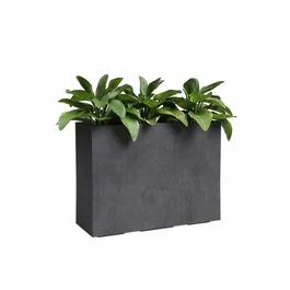 Artevasi Jardinière haute Sydney en plastique anthracite 50 L (79.5 x 295 x 68 cm) - Économise l'espace, style vertical pour extérieur