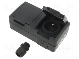 ELEKTRO-PLAST NASIELSK Socle de connecteur d'alimentation AC 2P+PE 16A 250V AC IP55