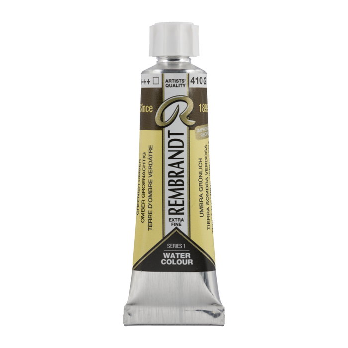 Rembrandt Aquarelle Terre d'Ombre Verdâtre 410 - Tube 10 ml Rembrandt Aquarelle Terre d'Ombre Verdâtre 410 - Tube 10 ml