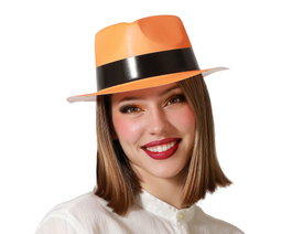 Atosa Sombrero Circo Orange Néon Femme Adulte