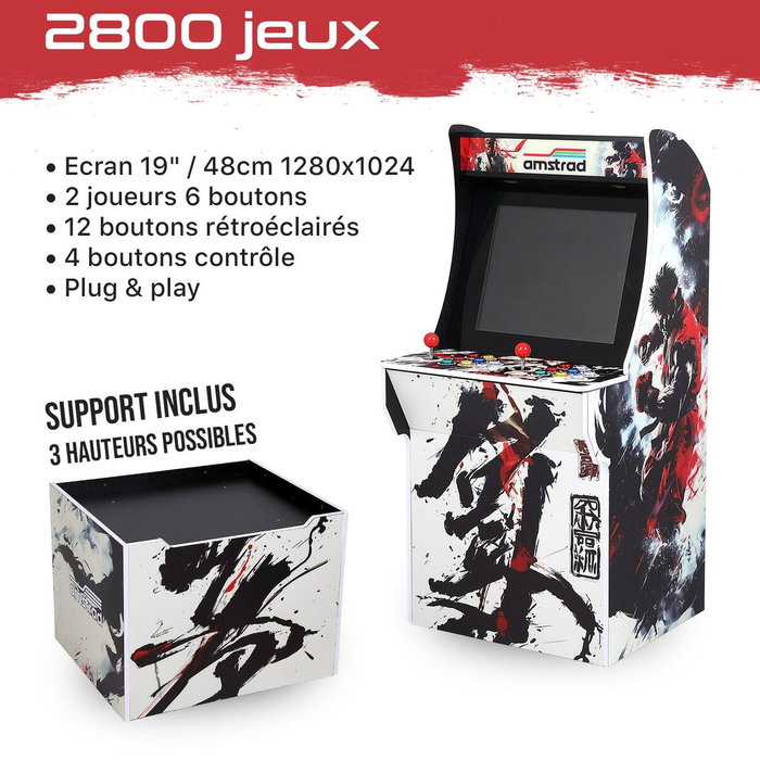 Machine d’arcade AMSTRAD AMS-RETROGAME-FIGHTERS