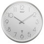 Mebus 19776 Horloge murale Argent/Blanc
