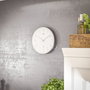 Mebus 19776 Horloge murale Argent/Blanc