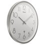 Mebus 19776 Horloge murale Argent/Blanc