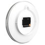 Mebus 19776 Horloge murale Argent/Blanc