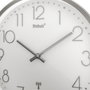 Mebus 19776 Horloge murale Argent/Blanc