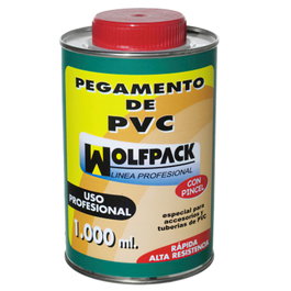 WOLFPACK LINEA PROFESIONAL Colle PVC avec pinceau 1000 cm³