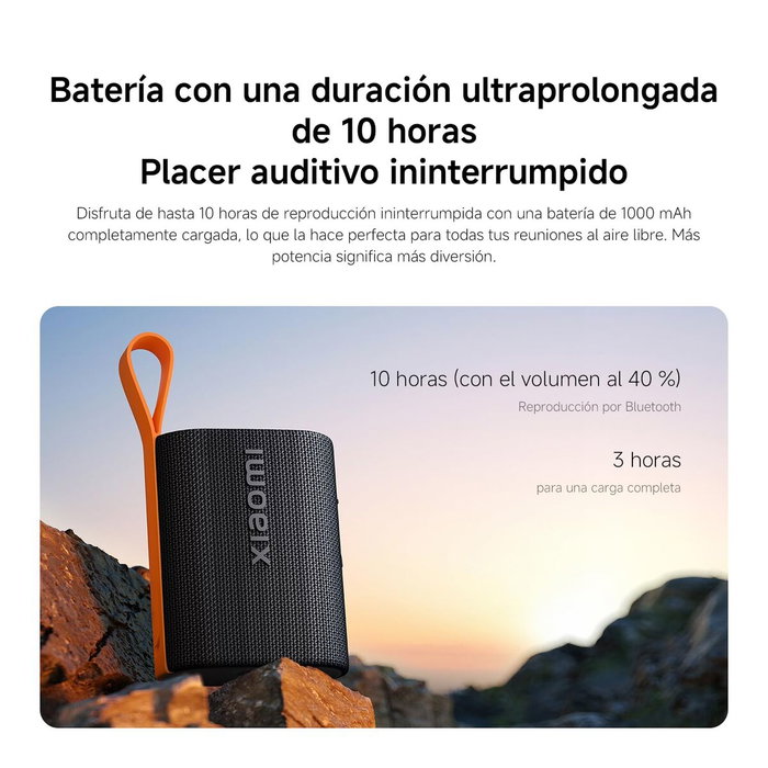Haut-parleurs bluetooth portables Xiaomi QBH4269GL Noir 5 W Haut-parleurs bluetooth portables Xiaomi QBH4269GL Noir 5 W
