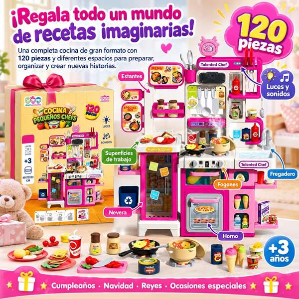 Jugatoys - jugahome Cocina Pequeños Chefs 89x72x22cm
