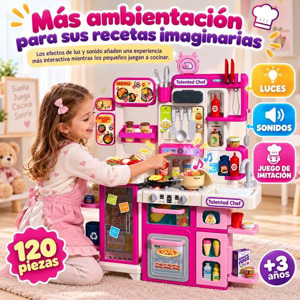 Jugatoys - jugahome Cocina Pequeños Chefs 89x72x22cm
