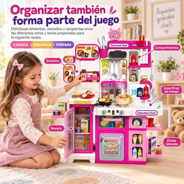 Jugatoys - jugahome Cocina Pequeños Chefs 89x72x22cm