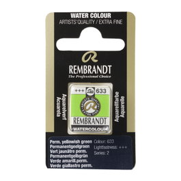 Rembrandt Aquarelle en pastille Vert jaunâtre permanent 633