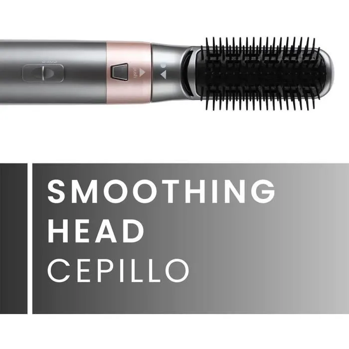 JOCCA Styler à air 2412 - Sèche-cheveux, boucleur, lisseur et volumateur - 3 températures, 5 têtes interchangeables, 800/1000 W, câble pivotant 360°